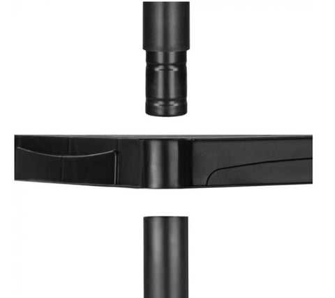 Image of 2 x Shelving Unit with 4 Tier in Black