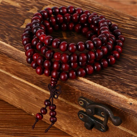 Image of Natural Sandalwood Buddhist Mala Beads - Free Productz