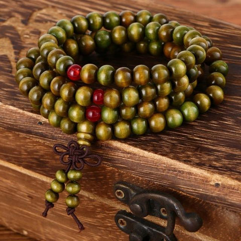 Image of Natural Sandalwood Buddhist Mala Beads - Free Productz