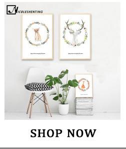 Image of Rabbit Fox Bear Animal Nursery Posters and Prints Wall Art Canvas Painting Decorative Picture Nordic Style Kids Decoration - Free Productz