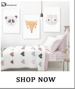 Image of Rabbit Fox Bear Animal Nursery Posters and Prints Wall Art Canvas Painting Decorative Picture Nordic Style Kids Decoration - Free Productz