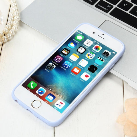 Image of Colorful Happy TPU Silicone Frosted Matte Case for iPhone 6 6S 5 5S SE 8 Plus X Soft Back Cover for iPhone 7 7Plus - Free Productz