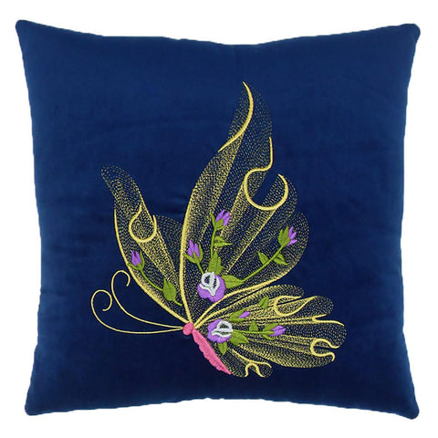 Image of Creative Home Butterfly Pillow - Blue