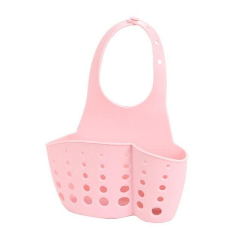 Image of Portable Home Kitchen Hanging Drain Bag Basket Bath Storage Tool Sink Holder Soap Holder Bathroom
