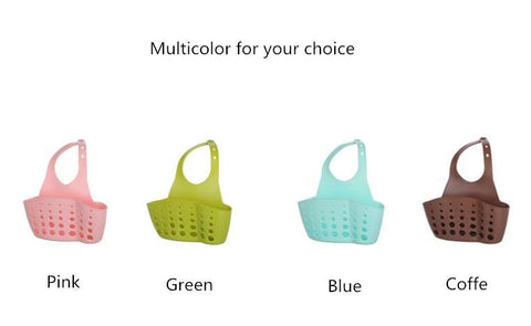 Image of Portable Home Kitchen Hanging Drain Bag Basket Bath Storage Tool Sink Holder Soap Holder Bathroom - Free Productz