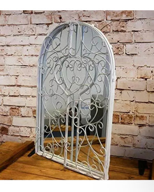 Arch Garden Mirror Indoor Outdoor Vintage Romantic Glass Window