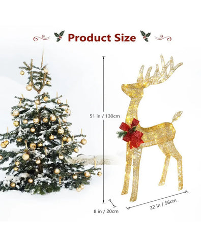 Image of Christmas Large LED 130cm Reindeer Decoration