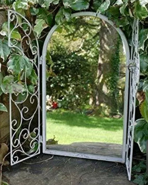 Arch Garden Mirror Indoor Outdoor Vintage Romantic Glass Window