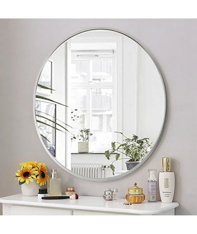 Image of Wall Mounted Bathroom Mirror Round