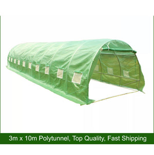 10m x 3m Polytunnel Greenhouse Garden Tent Pollytunnel