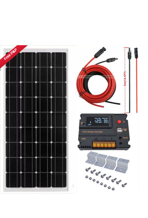 100W Solar Panel Kit 18V Charge Kit 20A solar Controller 12V 24V RV Camper off grid