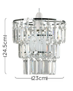 Crystal chandelier pendant light shade