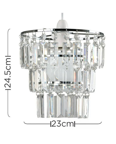 Image of Crystal chandelier pendant light shade