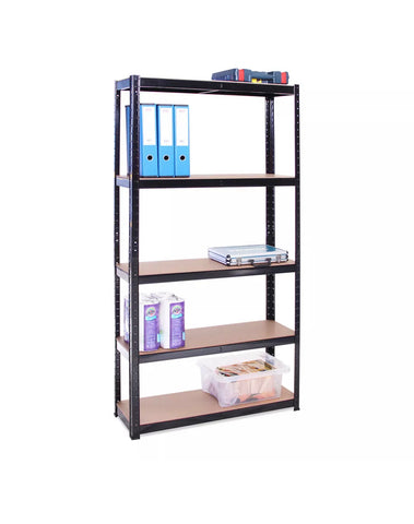 Image of Galvanised 5 Tier Shelving Unit Racking Garage Heavy Duty Shelf