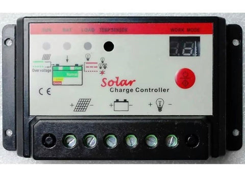 Image of 50w Solar Panel Kit + 10A PWM Charger Controller + 4m Cable fuse & Clips 12v Battery