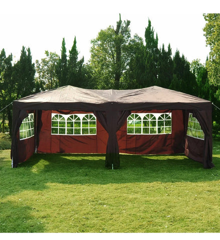 Image of Heavy Duty 6m x 3m Waterproof Pop Up Marquee Gazebo