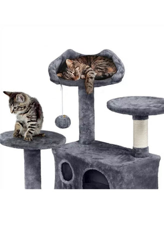 Image of Cat Tree Cat Tower Cat Condo with Scratching Posts, Ladder for Cats Kitten