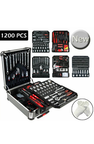 Image of 1200 x Mechanic Tool Box Kit Aluminium Case