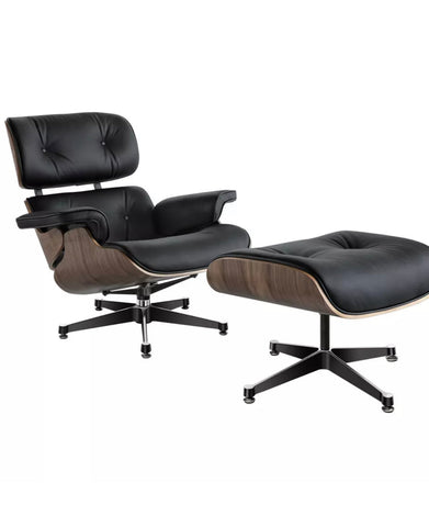 Image of Designer Lounge Chair & Ottoman