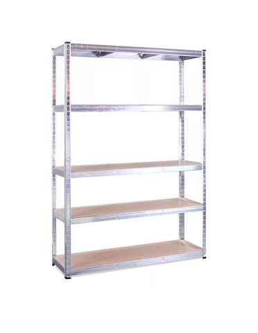 Image of Galvanised 5 Tier Shelving Unit Racking Garage Heavy Duty Shelf