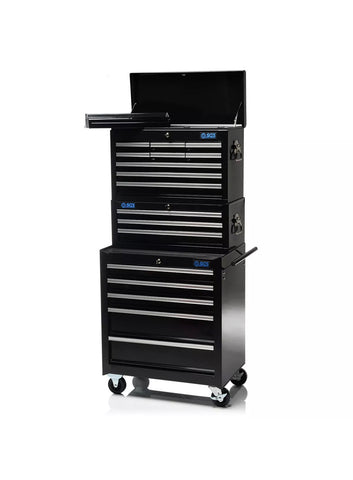 Image of HEAVY DUTY PROFESSIONAL 17 DRAWER TOOL CHEST, MIDDLE & CABINET