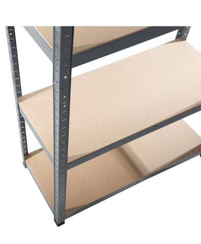 Image of Galvanised 5 Tier Shelving Unit Racking Garage Heavy Duty Shelf