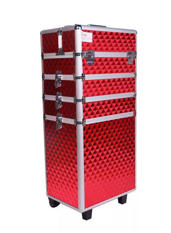 Image of Beautiful Makeup Case Trolley Aluminium 4 In 1 In Various Colours