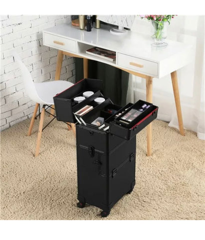 Image of Premium 3 in 1 Makeup Trolley Case Makeup Box