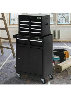 PORTABLE LARGE TOOL CHEST TOP CABINET TOP BOX AND GARAGE STORAGE ROLL CABINET