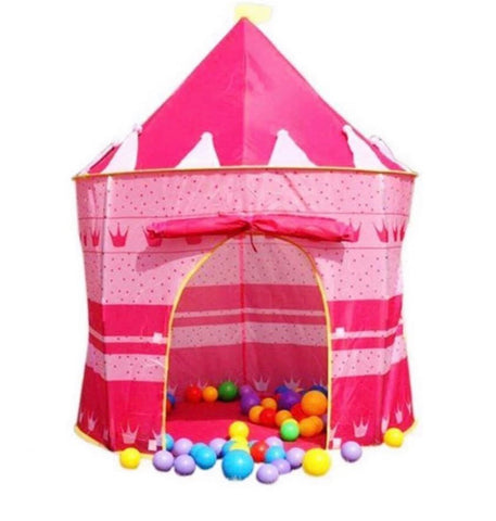 Image of Childrens Kids Pop Up Castle Playhouse Gazebo Girls Princess Boys Wizard Play Tent