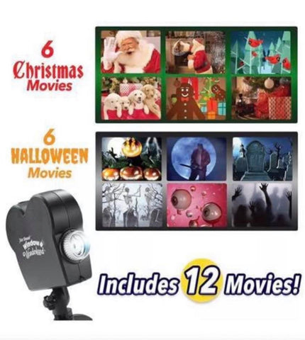 Image of Halloween Christmas Projector Projection Movies Display