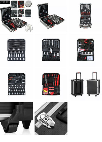 Image of 1200 x Mechanic Tool Box Kit Aluminium Case