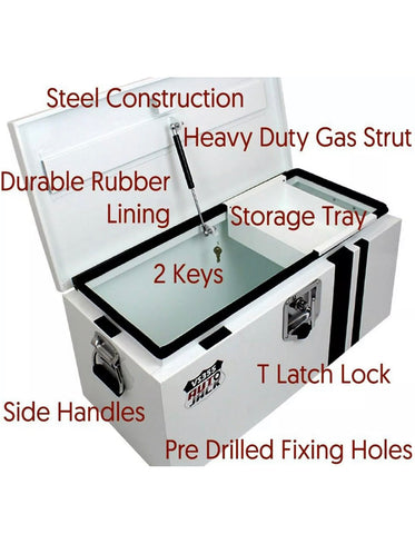 Image of Van Vault Site Safe Tool Box Steel Van Secure Box Tool Storage Security Vault Safe Box