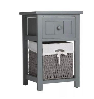 2 x Bedside Table With Baskett