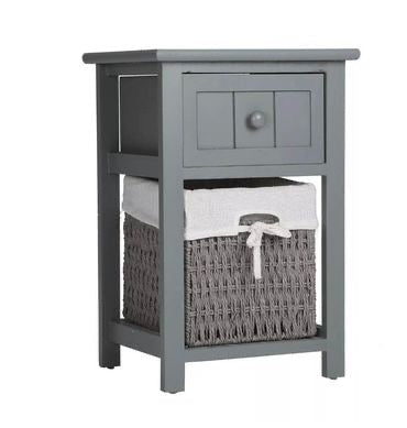 Image of 2 x Bedside Table With Baskett