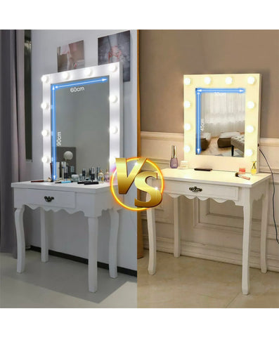 Image of Beautiful Hollywood Mirror Dressing Table Vanity Makeup Hair Salon