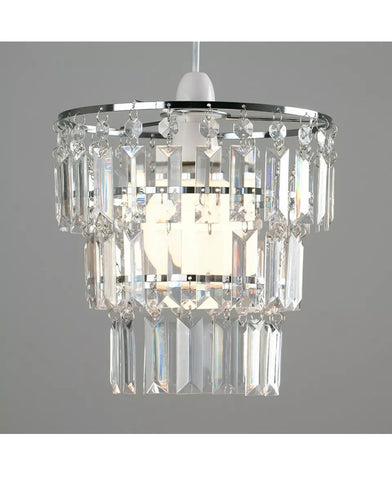 Image of Crystal chandelier pendant light shade