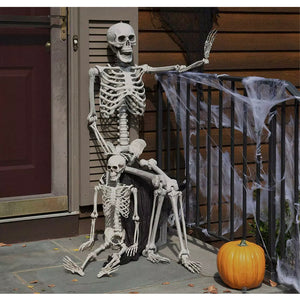 Giant Life Size Skeleton 165cm Posable Full Decoration Party  Halloween