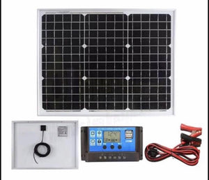 Solar Panel Kit 30W 12V for a motorhome, caravan, camper, boat