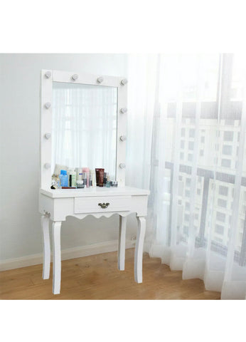 Image of Beautiful Hollywood Mirror Dressing Table Vanity Makeup Hair Salon