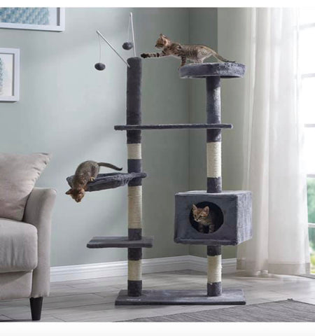 Image of Brand New Large Cat Scratching Post Climbing Activity Centre Kitten Cat Scratcher