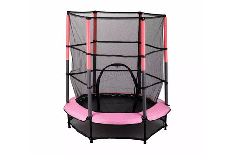 Image of Childrens Kids Trampoline With Safety Net – 4.5FT Multiple Colours