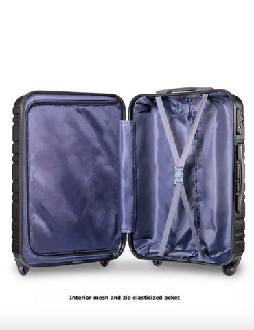 Image of Black Hard Trolley Suitcase Luggage Set of 3