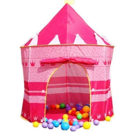 Image of Childrens Kids Pop Up Castle Playhouse Gazebo Girls Princess Boys Wizard Play Tent