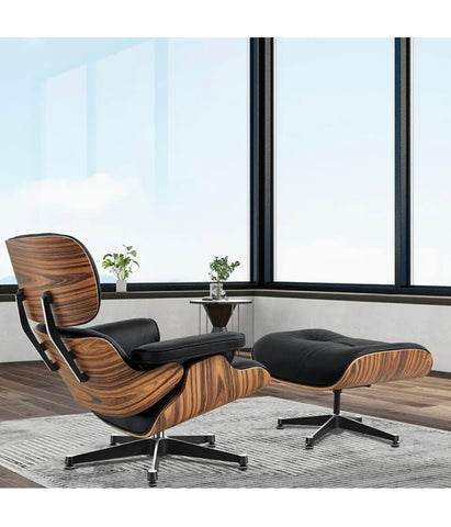 Image of Designer Lounge Chair & Ottoman