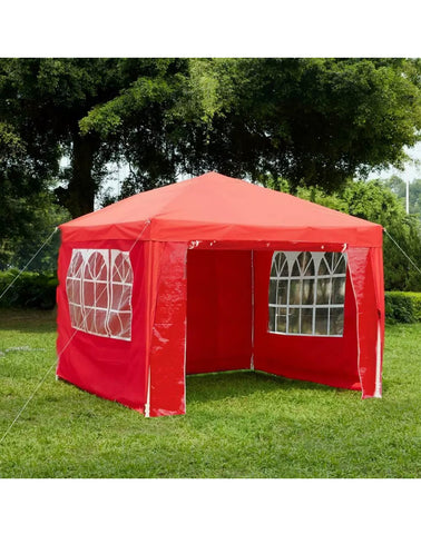 Image of 3X3M WITH 4 SIDES MARQUEE GAZEBO TENT GARDEN PARTY WATERPROOF CANOPY SHELTER WINDBARS