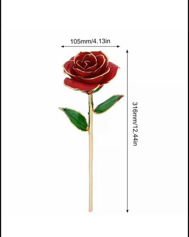 Image of 24K Gold Dipped 100% Real Forever Rose Flower