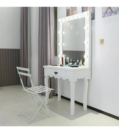 Image of Beautiful Hollywood Mirror Dressing Table Vanity Makeup Hair Salon