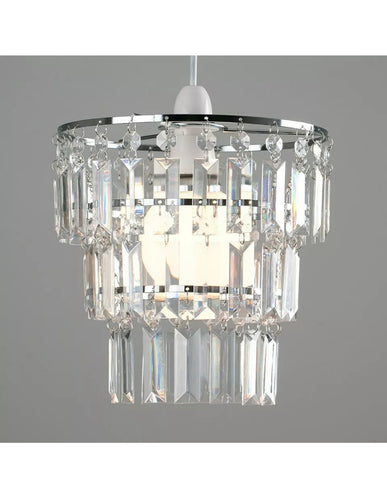 Image of Crystal chandelier pendant light shade