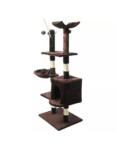 Image of Deluxe Scratching Scratch Post Kitten Cat Climbing Frame